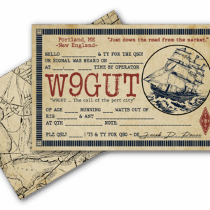 "The Sailor" - Custom Vintage QSL Cards