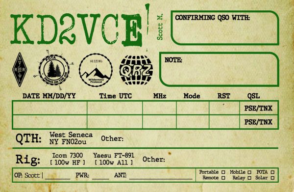 "The Framer" - Custom Vintage QSL Cards - Image 3