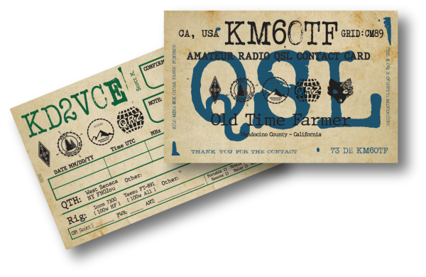 "The Framer" - Custom Vintage QSL Cards
