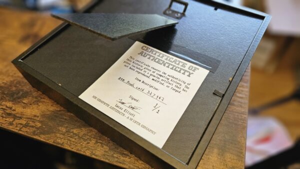 Genuine US Naval Air Technical Services Punch Card with Microfilm Plans - Authenticated, Framed, and Enlarged - Image 5